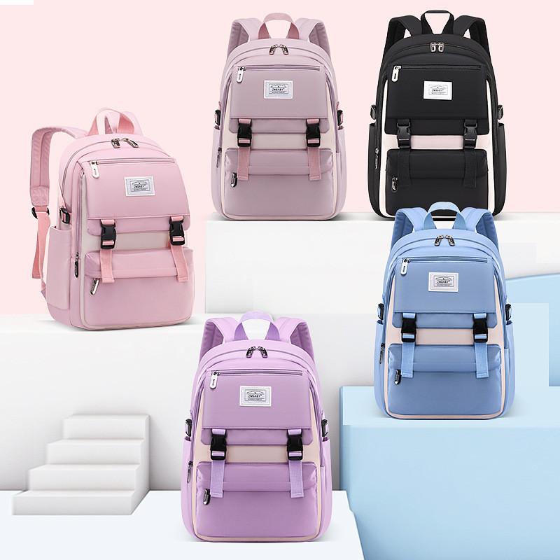 Kids School Backpack For Boys And Girls With Lightweight Nylon Material And Cushion Straps For Classroom Use