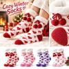 Adults' Winter Thick -Lined - Knit Socks for Christmas Sleep and Floor Wear
