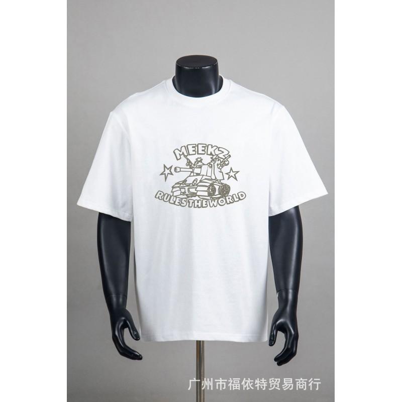 Corteiz Alcatraz Vintage Print T-Shirt Herren Damen Streetwear Lockerer Schnitt Kurzarm Tee