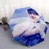 Printed Wonyoung Printed Folding Umbrella,Outdoor,Leisure,And Travel Umbrella,Durable Umbrella Fabric,Birthday And Holiday Gift