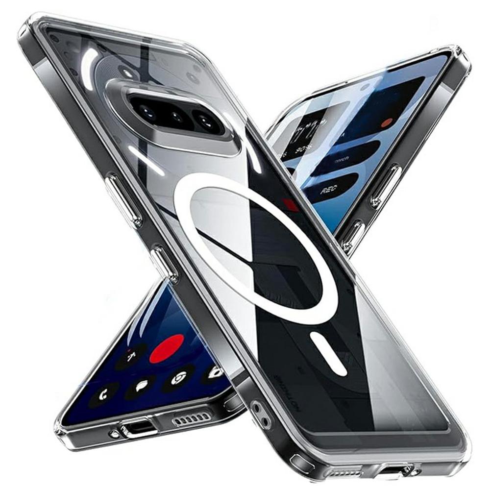 

Ні за що Телефон (3а) Магнітний чохол, сумісний з MagSafe, прозорий ТПУ, протиударний чохол для телефону A