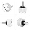 Harley Seat Bolt-Qiilu Seat Protective Mounting Mount Bolt Screw Cap for Harley Davidson 1996 & Late (Silver)