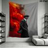 Thomas Shelby Wall Tapestry Aesthetic Wall Hanging Printed Fabric Blanket Decorative Tapestries for Bedroom Living Room Home Decor