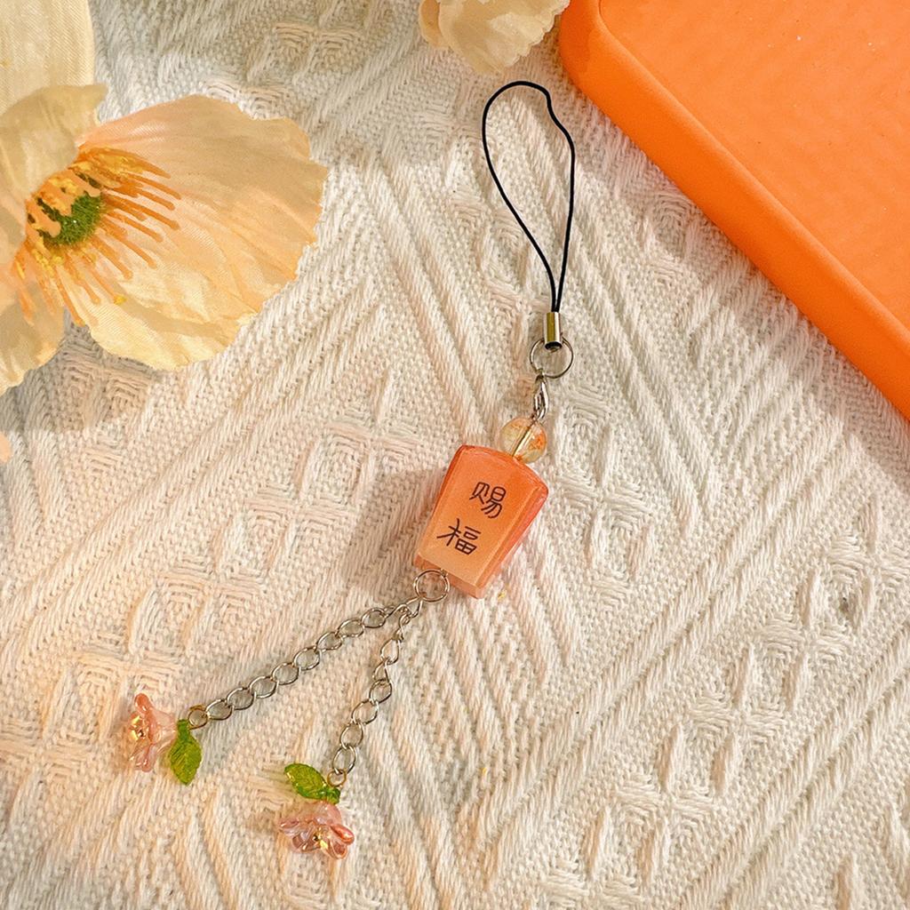 Laternenperlen-Anhänger Handy-Charm Hängeseil Niedliche Handykette Riemen Taschenanhänger Lanyard Schlüsselanhänger Zubehör