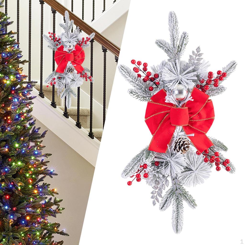 Weihnachten Künstliche Girlanden Tür Treppengirlande für Vorderhausdekoration Geschenke