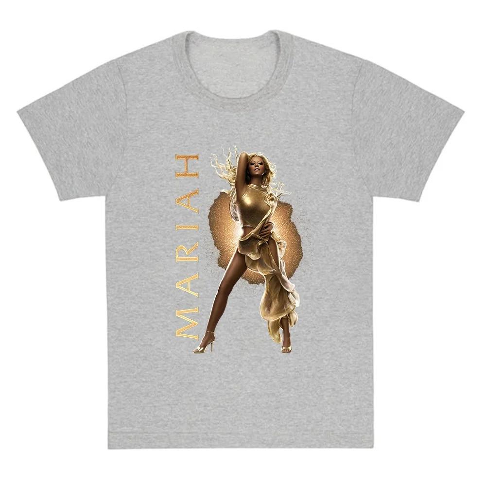 Summer Mariah Carey Classic Poster Print TShirt Unisex Women Cotton Crewneck Oversized Top Streetwear Harajuku Summer Casual Tee