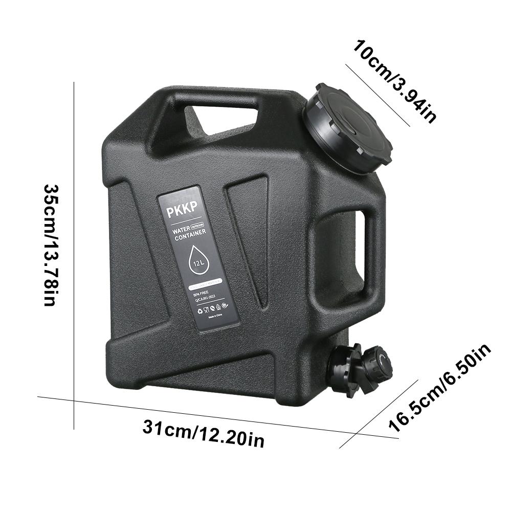 12/13/19L Camping-Wasserbehälter Outdoor-Wassereimer Große Kapazität Tragbare Wasserblase Abnehmbarer Wasserhahn Picknick-Wassertank