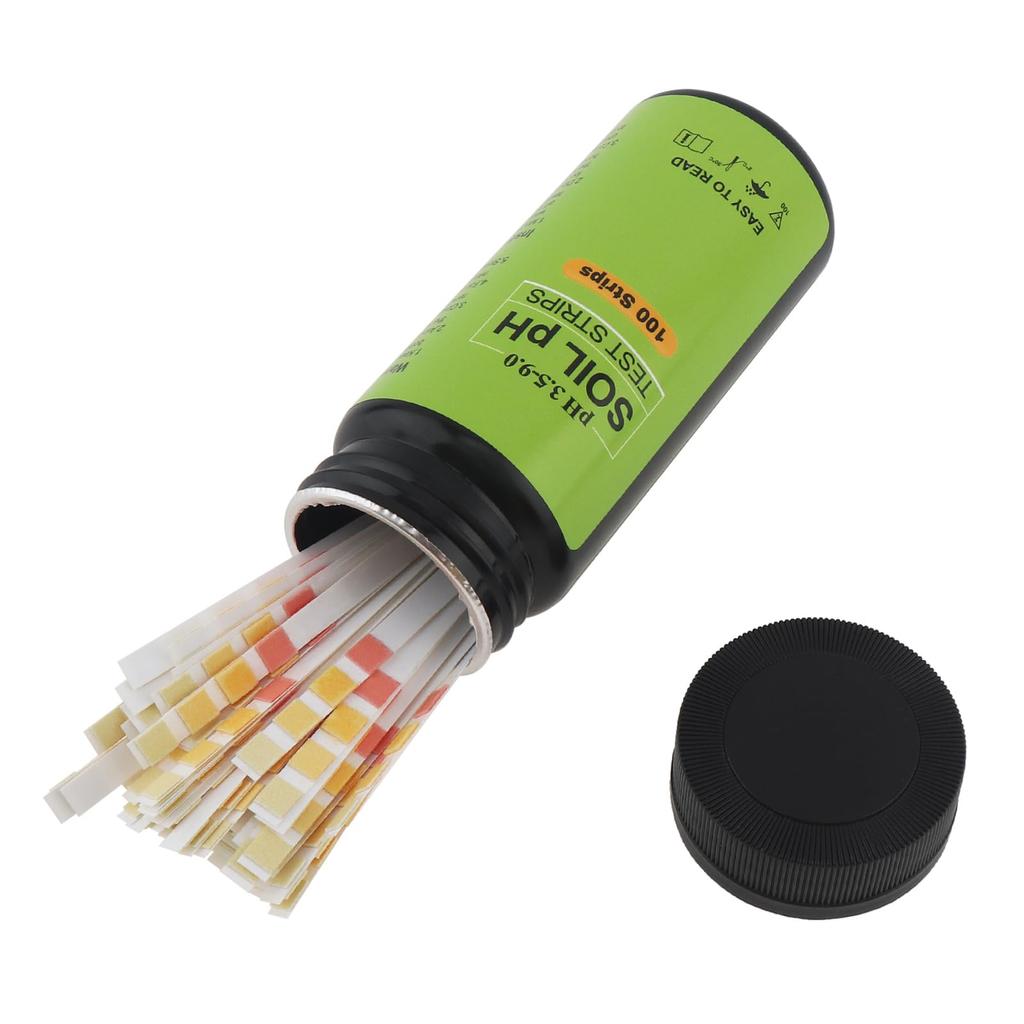 Smgda Soil pH Test 100 Compatible with Litmus for Indoor and Outdoor Soil pH Measurement Kit Papers, Sheets, 3.5-9 Papers, Use,