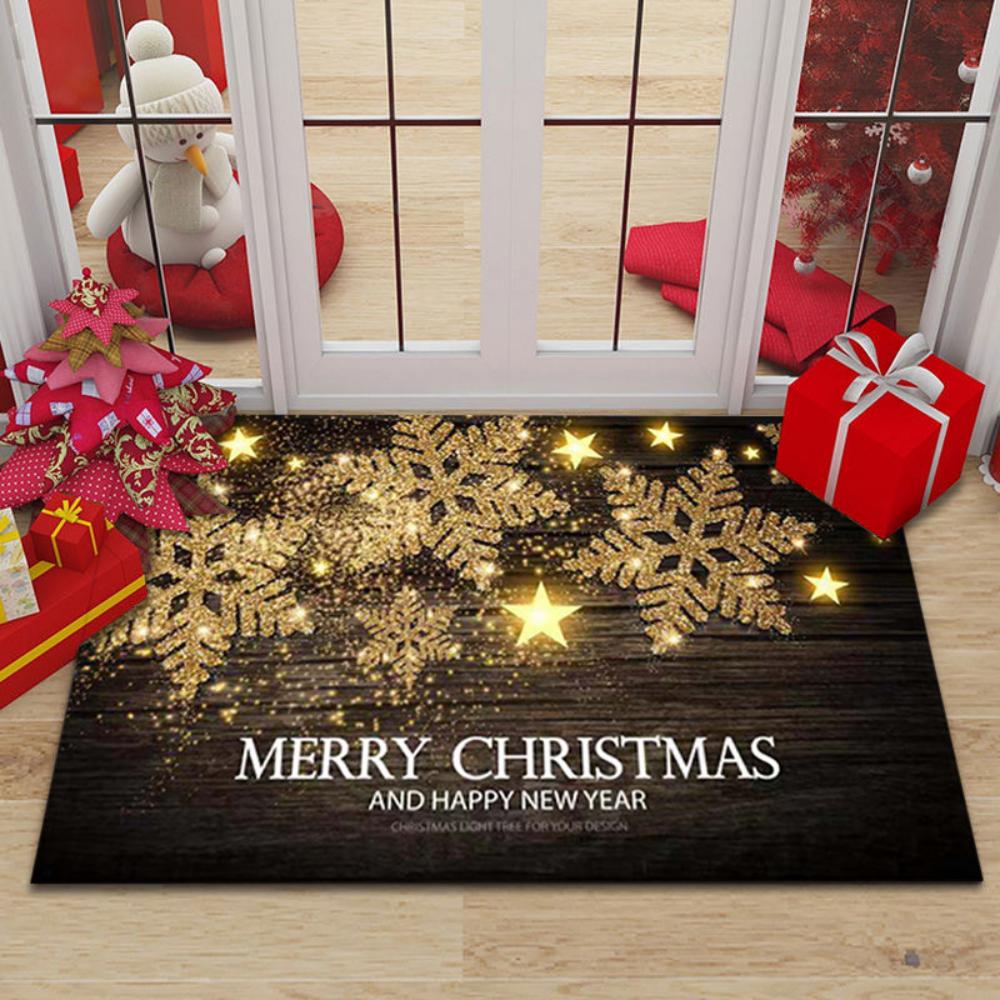 

Merry Santa Holiday Design Doormat Durable Foot Mat for Festive Home Decor Hall Kitchen Living Room Bedroom Entry Mat 40x60cm