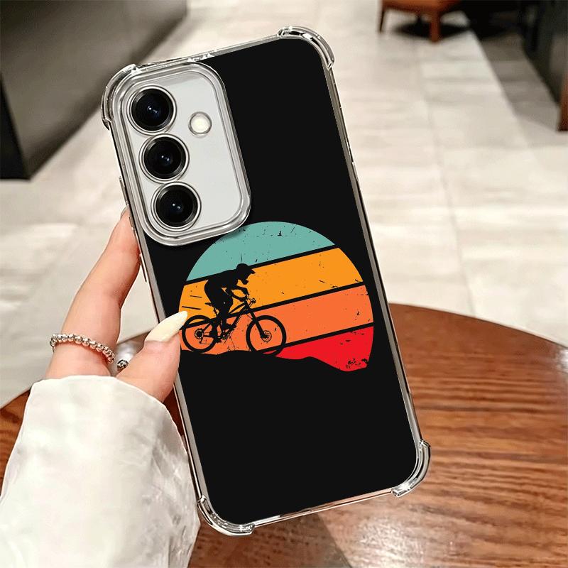 Mountain Bike Bicycle Soft Phone Case For Samsung A17 A27 A07 A37 A57 A16 A56 A15 A55 A14 A54 A13 A53 A26 A36 A25 A35 A24 A34 A2