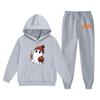 Kids Halloween Hoodie and Pants Set Soft Comfortable Fabric Long Sleeve Pullover with Ghost Pumpkin Print Suitable for Fall and Halloween Events