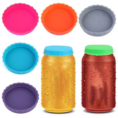 6 sztuk puszek Mark Beverage Stopper Soda Saver Can Covers Caps Piwo Can Caps Silikonowe pokrywki puszek Soda wielokrotnego użytku