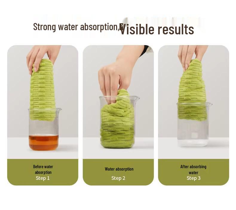 Bamboo Velvet Roll Tear-Off Microfiber Kitchen Wipes