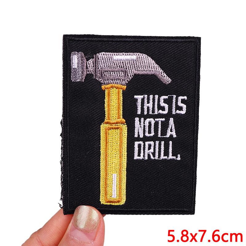 Embroidered Patches Diy Letter Slogan Patch Iron On Patches For Clothing Thermoadhesive Patches For Clothes Jackets Hats Badges