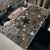 Star Grey Marble Large Mousepad XXL Gaming Mouse Pad ESports Tablemat Kawaii Office  Study Decort Desk Mat PC Cabinet Carpet