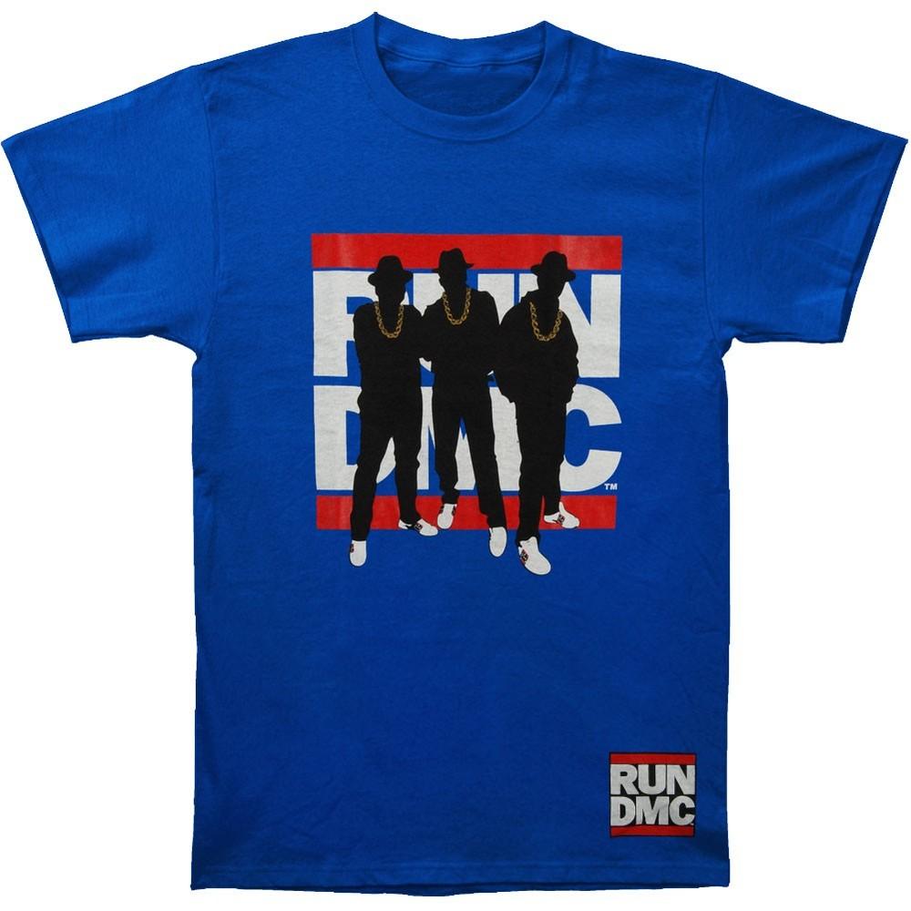 Run DMC Silhouette T-shirt Large Gray Unisex T-Shirt XL