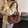 Borsa a tracolla da donna in velluto singolo velluto unica casual versatile studentessa universitaria nuova