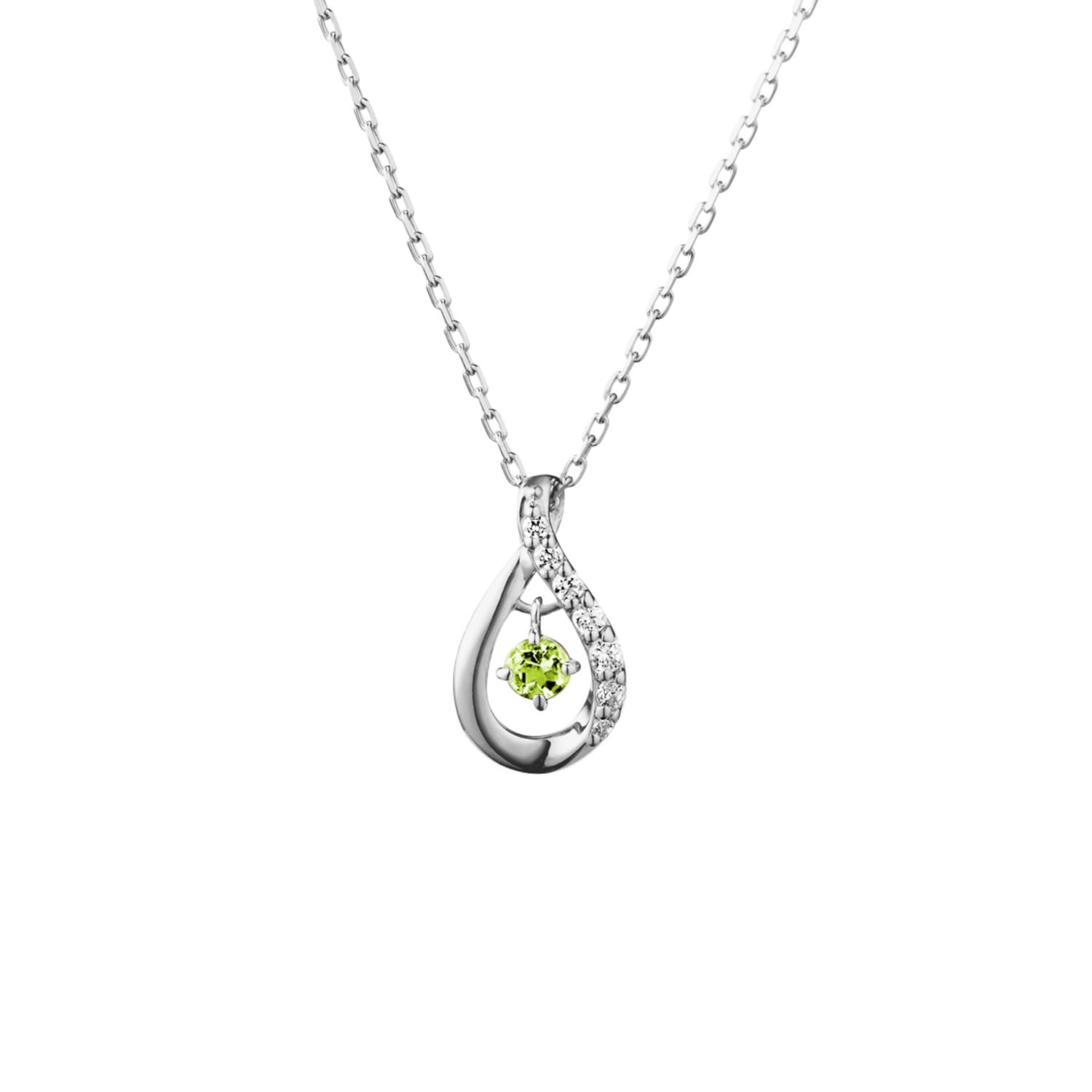 

Canal Silver Necklace August Birthstone 151824221008 4℃