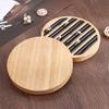 Wood Round Shape Jewelry Tray Ring Earrings Bracelet Display Plate Jewellery Storage Stand Counter Props
