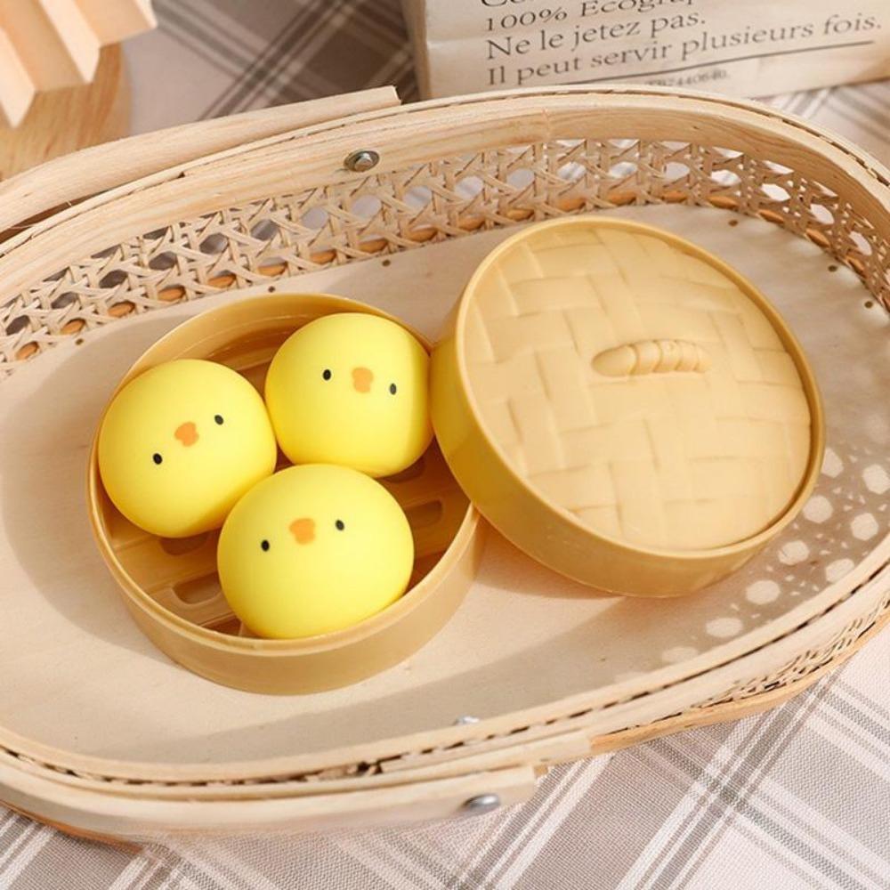 Cartoon Animal Dumpling Anti Stress Ball Squishy Fidget Toys Soft Flour Ball Bun Vent Sensory Release Squeeze Toy For Kids Gift