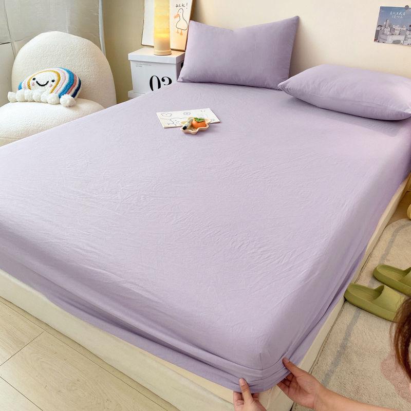 Red Bean Fitted Sheet: Universal Non-Slip Mattress Protector for All Seasons