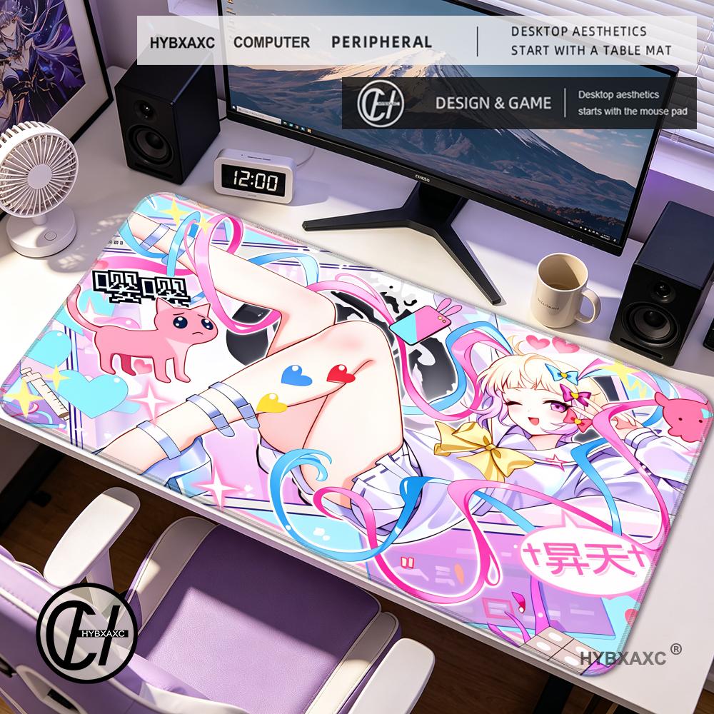 HYBXAXC A Cult Style Needy Streamer Overload MousePad Extended Mat HD Print NonSlip Rubber DeskMat Game Collectors Mousepad