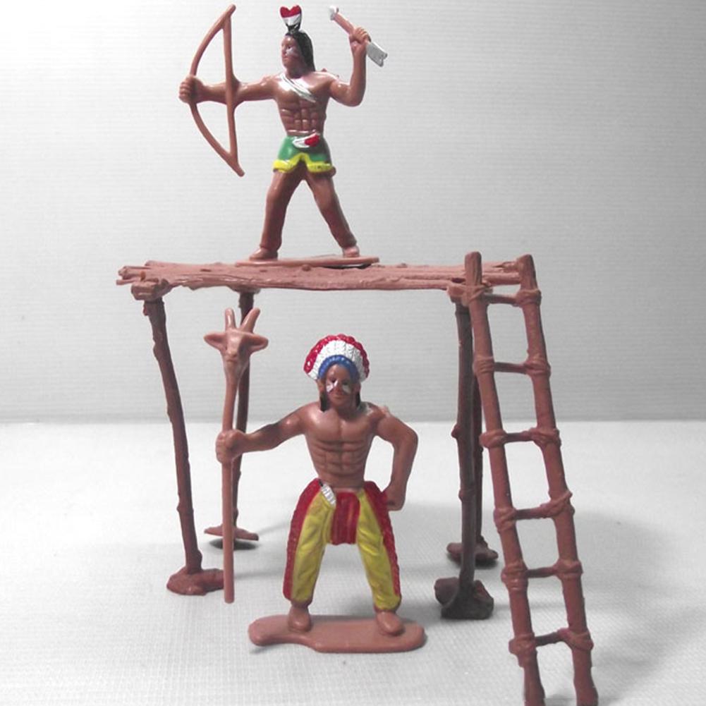 Funny Indian Figures Tribes 13Pcs/Set Model Home DIY Scenery Accessory