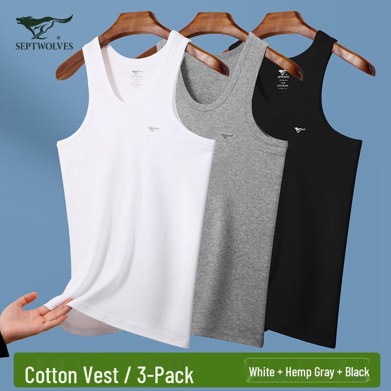 Septwolves Men s Pure Cotton Elastic Tank Top XL
