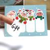 100 Pieces Fashionable Cartoon Rectangular Christmas Stickers Gift Box Sealing Stickers Packaging Decoration Gift Stickers