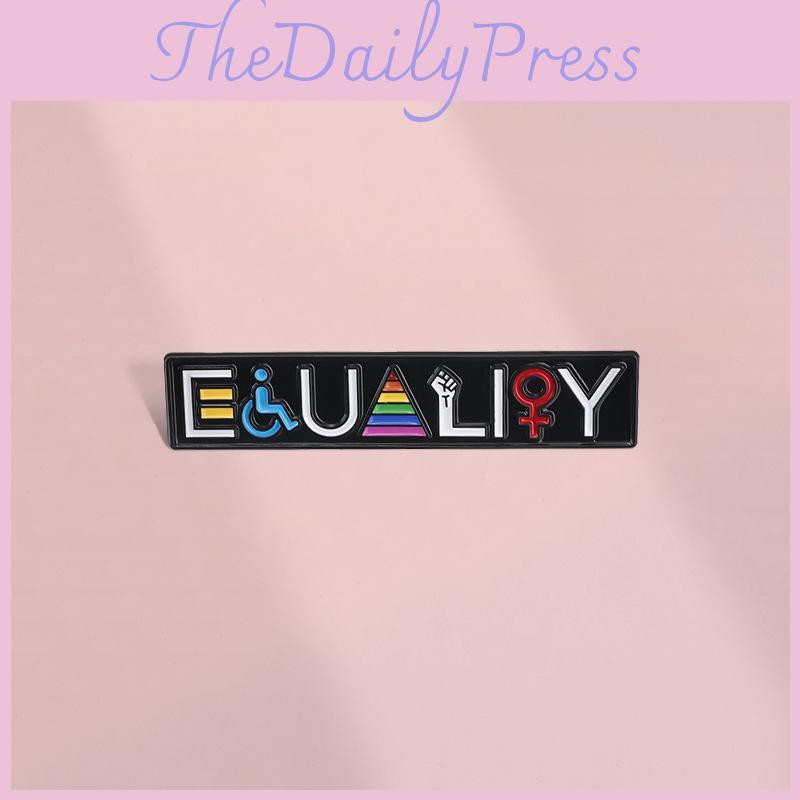 Striped Unique Rainbow Cartoon Metal Badge Colorful Enamel Brooch For Clothing Bags And Items Personal