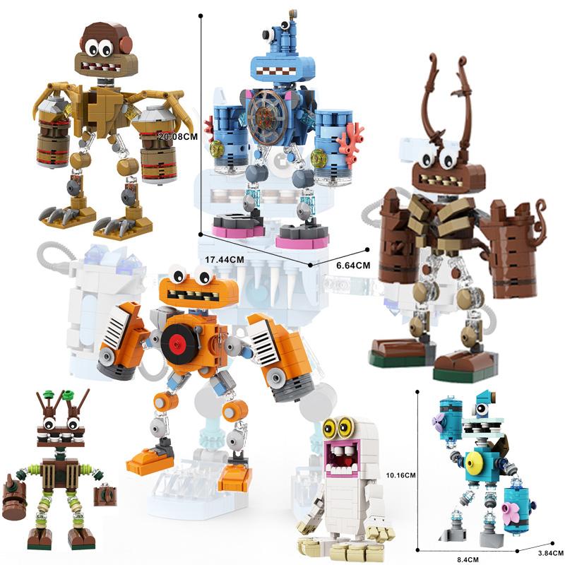 Game Series Water MonsteChoir Model Building Blocks Cartoon Boys Assembled Music Robot Decorative MOC Bricks Toys Holiday Gifts