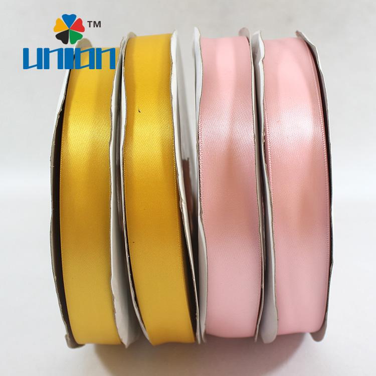 Custom 1 Inch Double Sided Satin Ribbon 25mm for Wedding Decoration