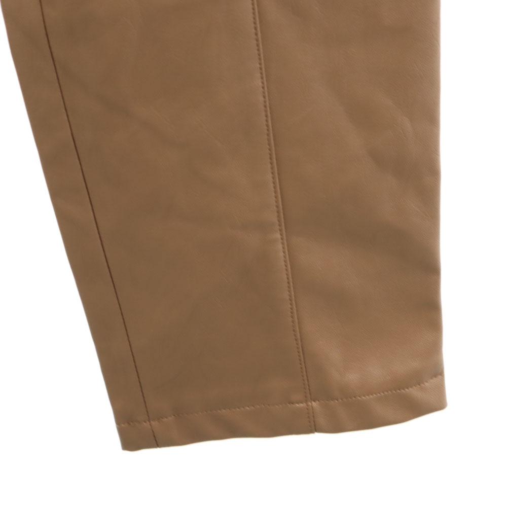 Unused Allureville Fake Leather Pants 2 Brown Women Used