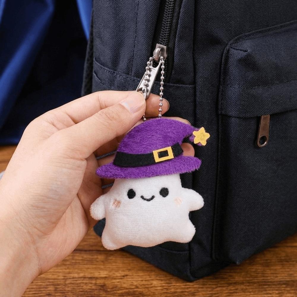 Pumpkin Head Halloween Plush Keychain Funny Bag Charm Cartoon Plush Pendant Halloween Party