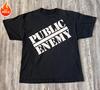 Summer New Men's Retro 90's Public Enemy Black T Shirt Rap T Shirt Men's and Women's Pure Cotton Fashion Short-sleeved Top