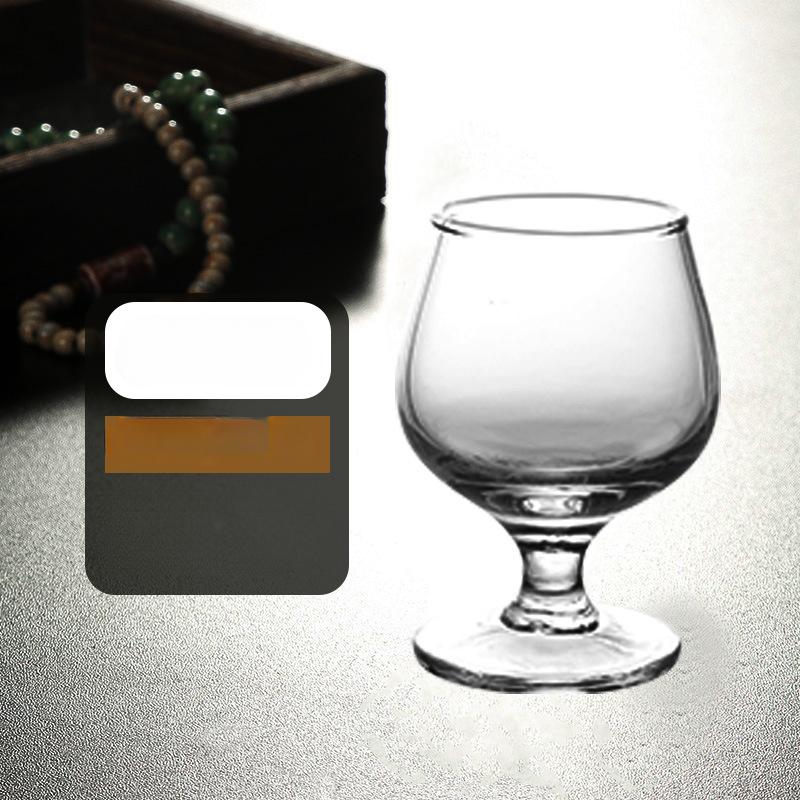 2pcs Shot Glass Set Baijiu Cup High Appearance for Restaurant Hotel High Foot Small Wine Cup Mini Cups Household Glass Wine Cup