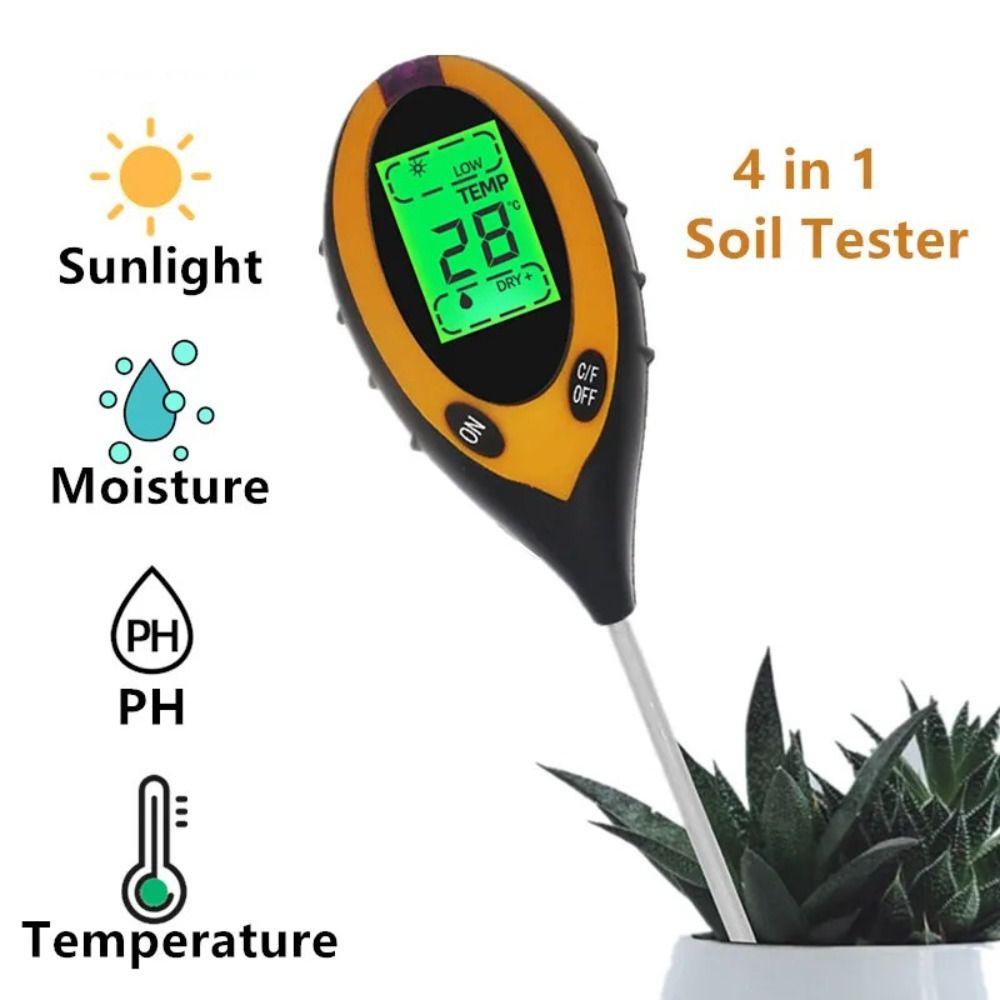 Digital Display Soil Survey Instrument LCD Screen PH Meter Soil Tester  Flower Plants