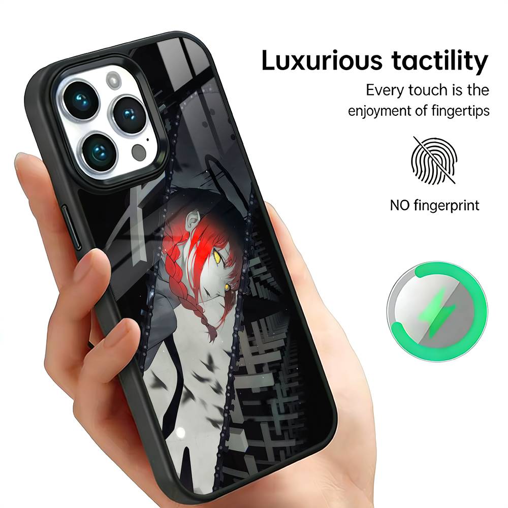 MAKIMA C-Chainsaw man  Phone Case For iPhone17,16,15,14,13,12,11 Plus,Pro Max For Magsafe Wireless Charging iPhone12PROMAX