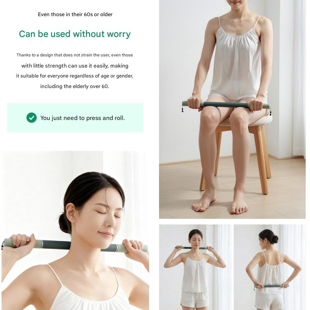 Fitroom Premium Body Line Care Massage Stick, Green