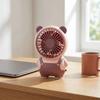 Bear Shape Desktop Mini Fan Portable Handheld Mini Fan Compact Cartoon Bear Fan Home Use
