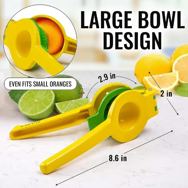 2 In 1Fresh Presser Fruit Extractor Orange Citrus Lime Lemon Squeezer Hand Press Metal Portable Household Juice Squeezer