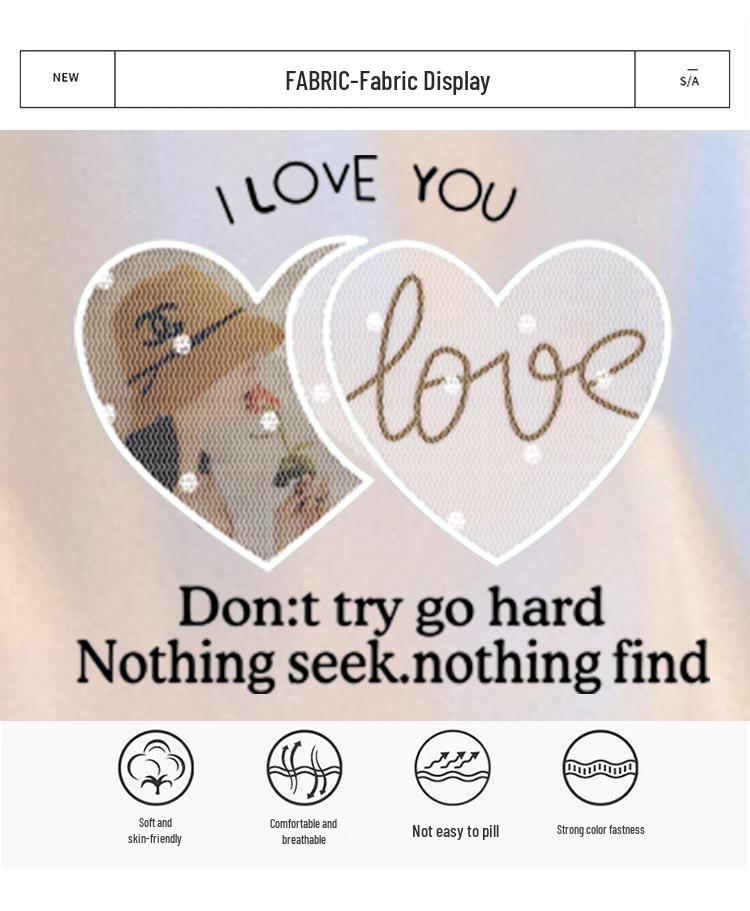 Loose Autumn Sweatshirt for Plus Sizes (200-350 Jin, Bust 150/160)