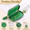 Genuine Leather Car Key Holder Universal Key Zipper Key Case Green [uxcell] Case, Holder, Bag, Men's & Women's,