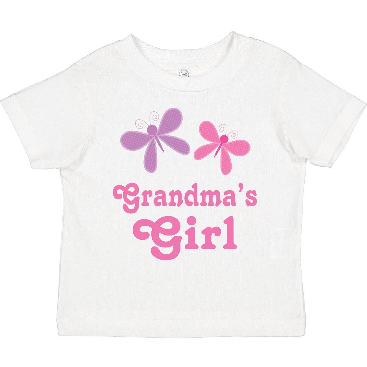 Inktastic Grandma s Girl Grandchild Butterfly Toddler kids boys T-Shirt From Grandma Girls 110