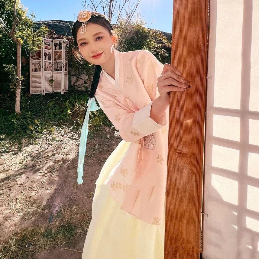 Pearl Korean Headband Flower Stage Dance Hair Hoop Fashion Hanbok Hairband  Girl