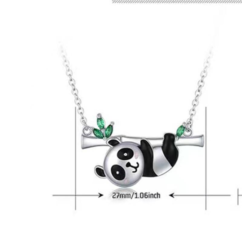 Trendy And Stylish Cross-border Panda Necklace For Women Unique Animal Pendant Gift