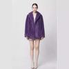 Environmentally friendly imitation mink fluff jacket pajama collar top casual commuting style