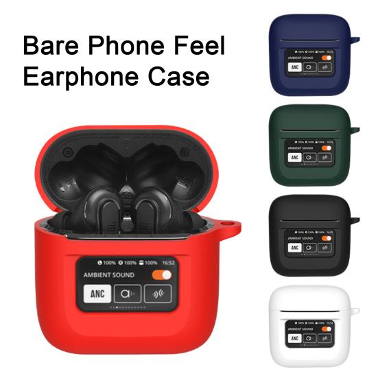 Headset Case Shockproof Full Protection Ant-scratch Silicone Storage Bag with Hook for JBL Tour Pro2