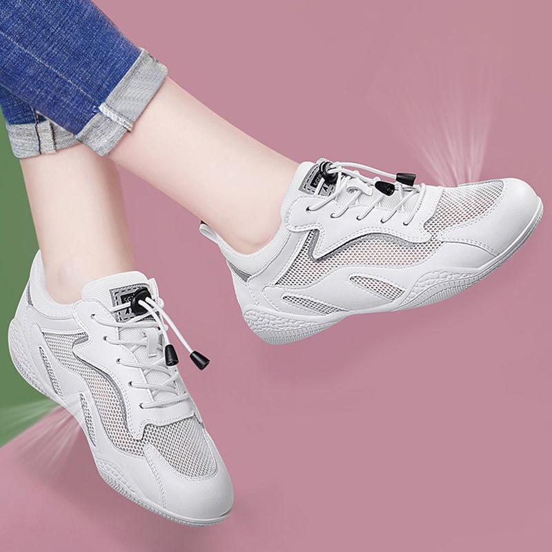 Mesh women's casual sports shoes breathable travel not tired feet flat women's net shoes autumn moral training women's shoes