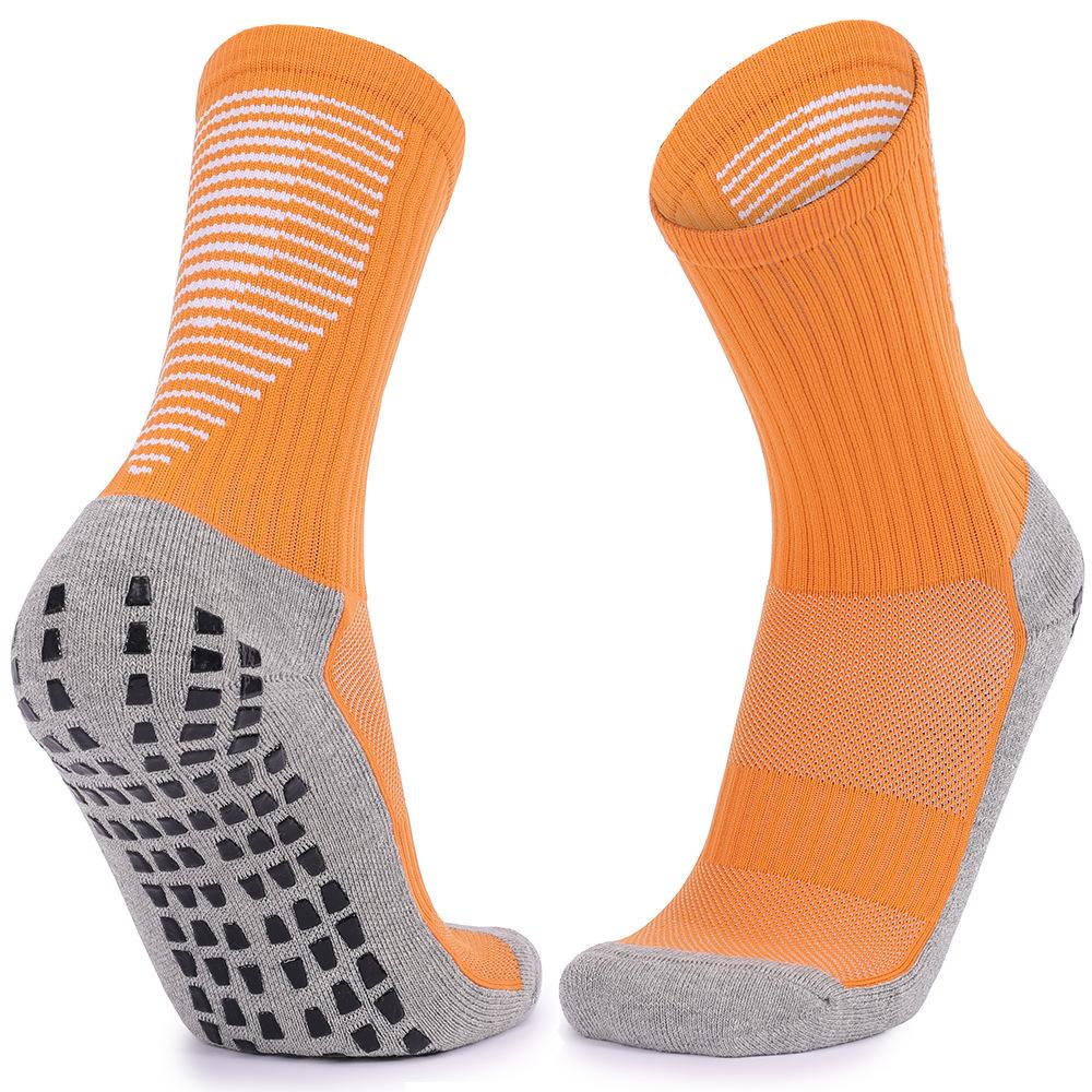 Training Football Socks Men S Thickened Towel Bottom Socks Women S Professional Children S Sports Socks Non-Slip Tube Socks Dispensing Socks adult one size【39-44】 оранжевый